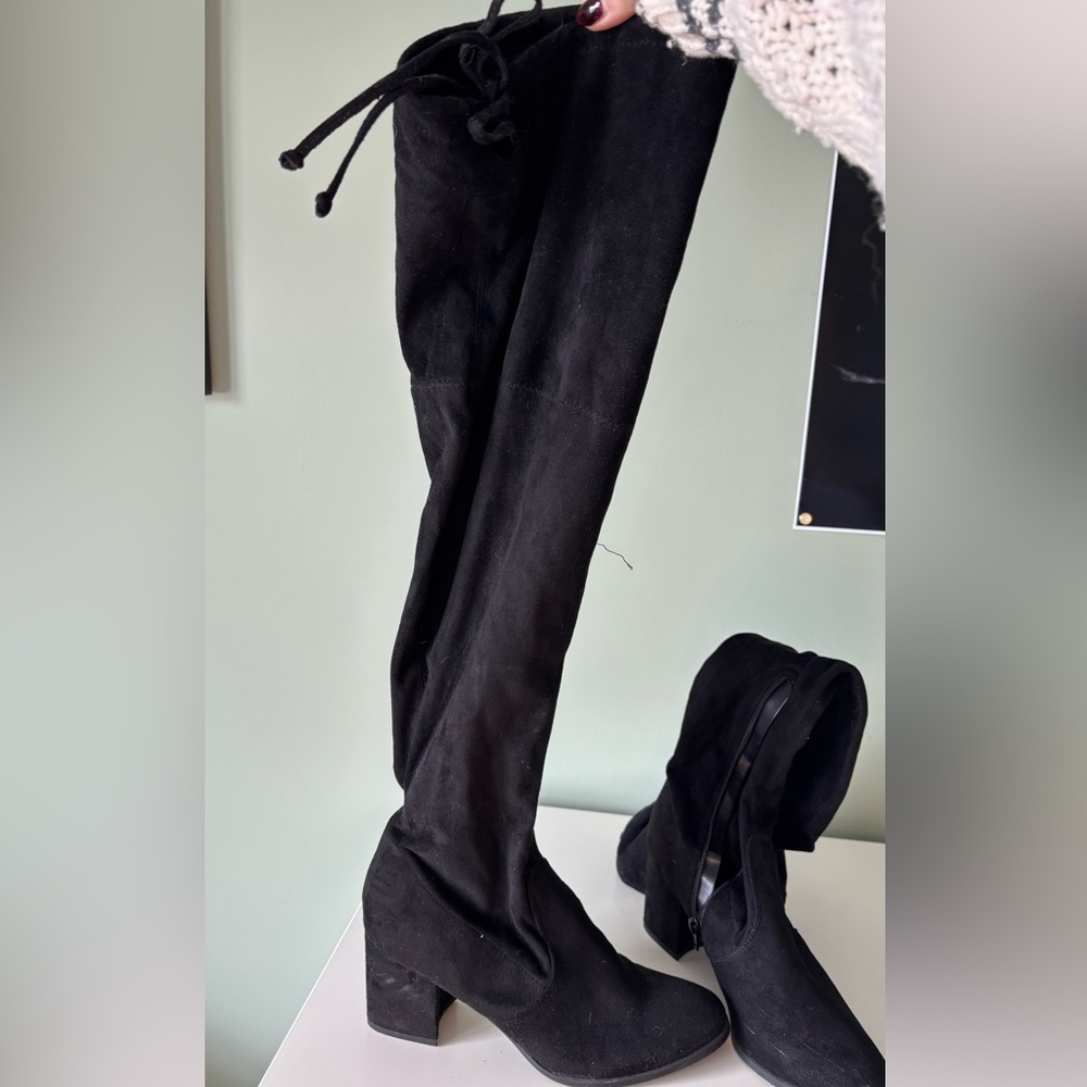 Unisa Black Over the Knee Boots
